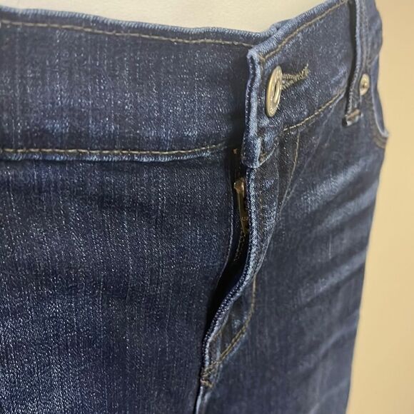 Lucky Brand Brooke Boot Dark Wash 5-Pocket Button Zip Closure Blue Jeans-8/29 - Picture 5 of 13